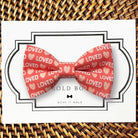 Valentine's Day Dog Bow Tie or Cat Bow Tie- Loved