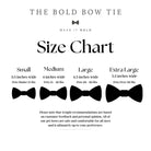 Dog bow tie size chart