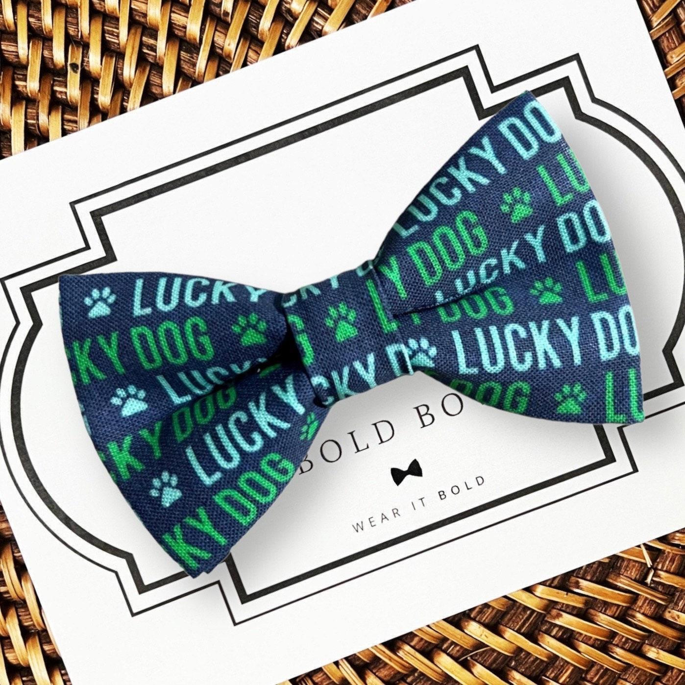 Lucky Dog St. Patrick’s Day Dog Bow Tie for Collar Accessory