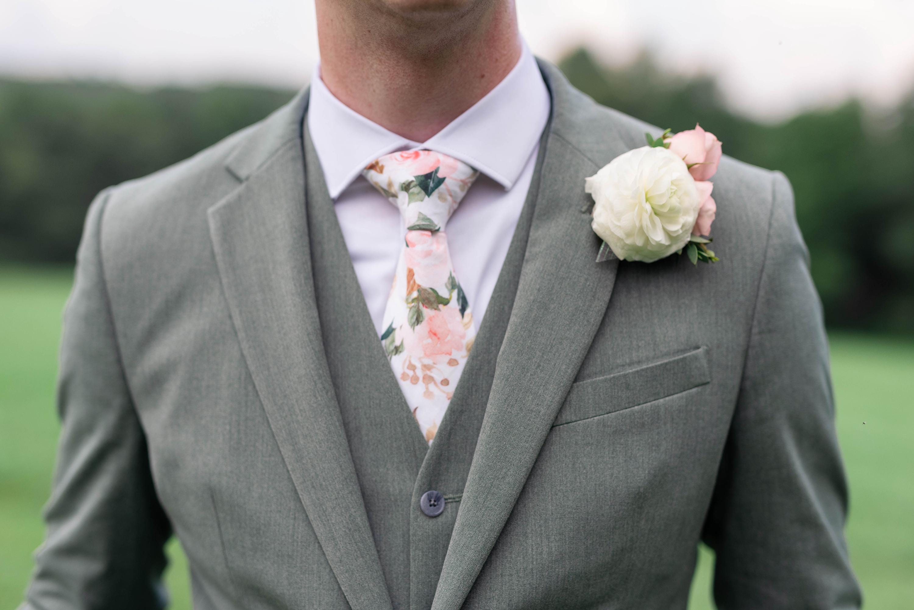 Floral Ties & Bow Ties For Groomsmen