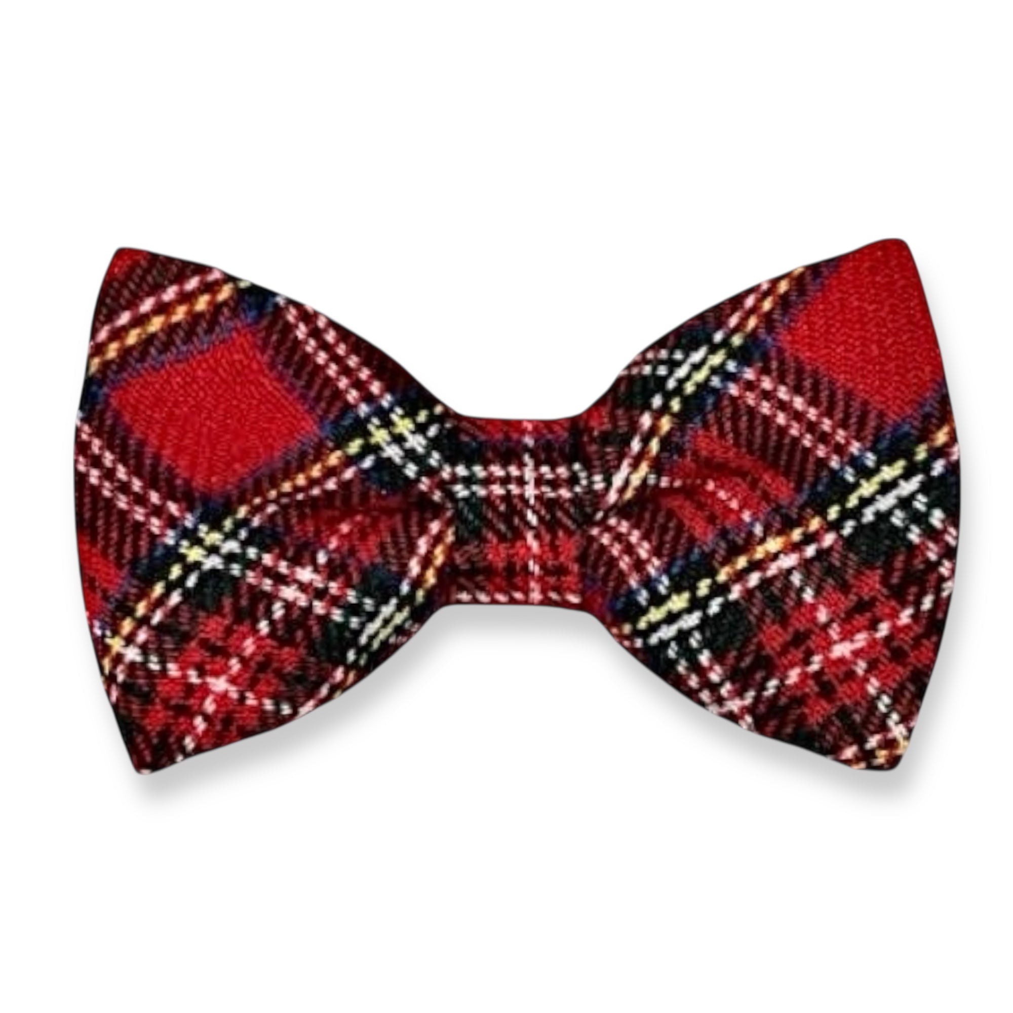 Red Tartan Plaid Bow Tie