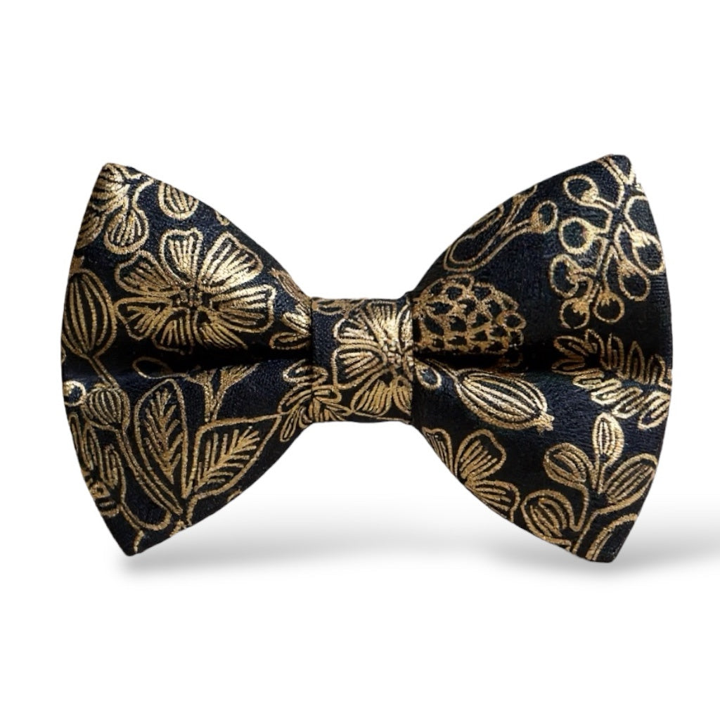 Black & Gold Bow Tie