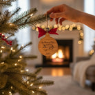 Couples Christmas Ornament – Personalized Puzzle Piece Gift – First Christmas Gift On a Christmas tree.