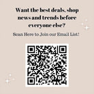 a QR code and a message asking for the best deals, news, and trends before everyone else.