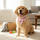 Pink Strawberry Dog Bandana or Cat Bandana