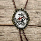 Bolo Tie with Western Cowboy Toad featuring Leather Cord The Bold Bow Tie