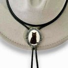 Black Cat Bolo Tie