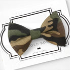 Camo dog bow tie