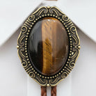 Tiger's eye bolo tie for men and women and children.