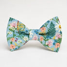 Dusty blue bow tie for boys and men, pre-tied in cotton, handmade by The Bold Bow Tie.