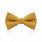 Mustard bow tie in yellow for men.