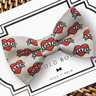 Dad Tattoo Dog Bow Tie | Valentine’s Day Dog & Cat Collar Accessory
