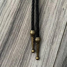 Bolo Tie tassels with leather cord