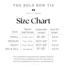 the bold bow tie size chart