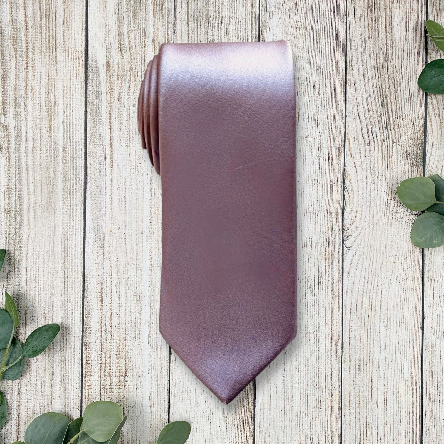 Satin Lavender Haze Necktie- Purple Tie for Men for wedding and groomsmen