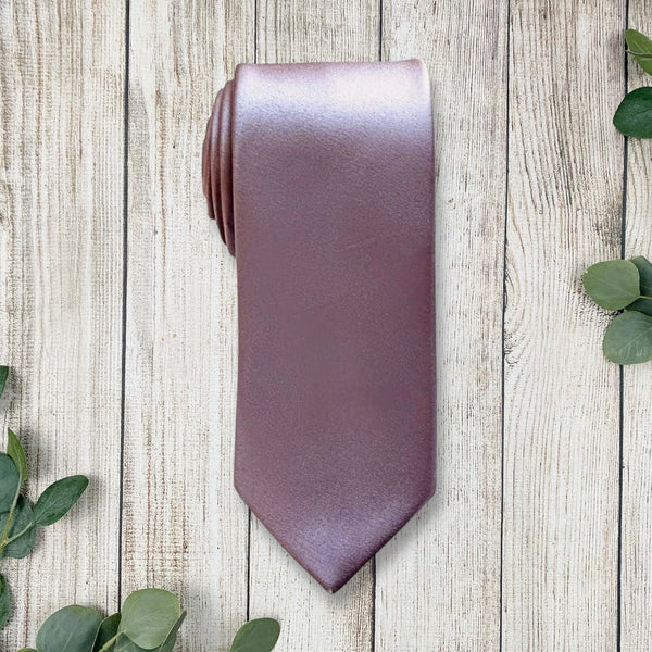 Satin Lavender Haze Necktie- Purple Tie for Men by The Bold Bow Tie