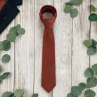 Cinnamon Necktie- Men’s Tie for Terracotta Fall Wedding for Groomsmen