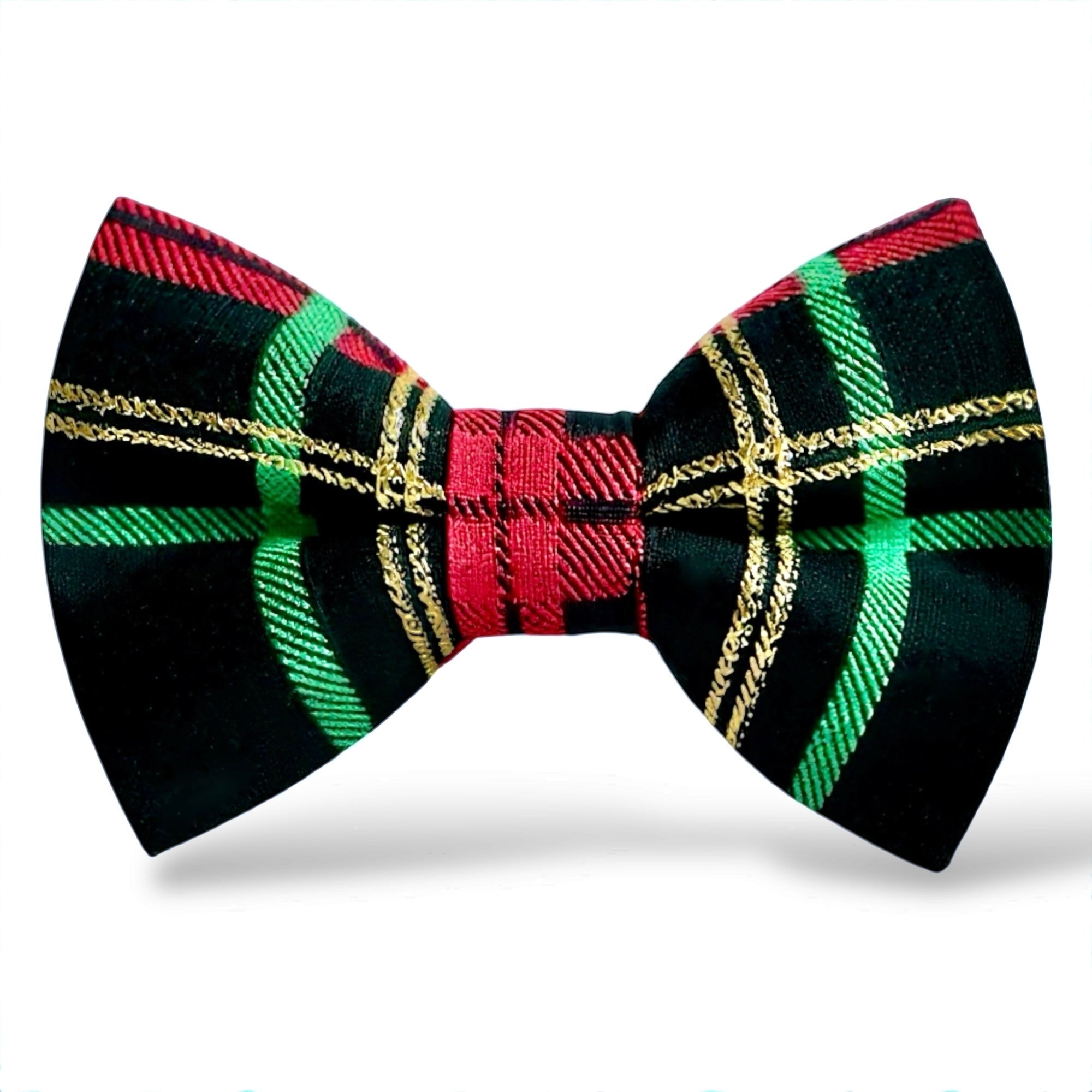 Christmas Bow Tie- Black, Red, Green & Gold