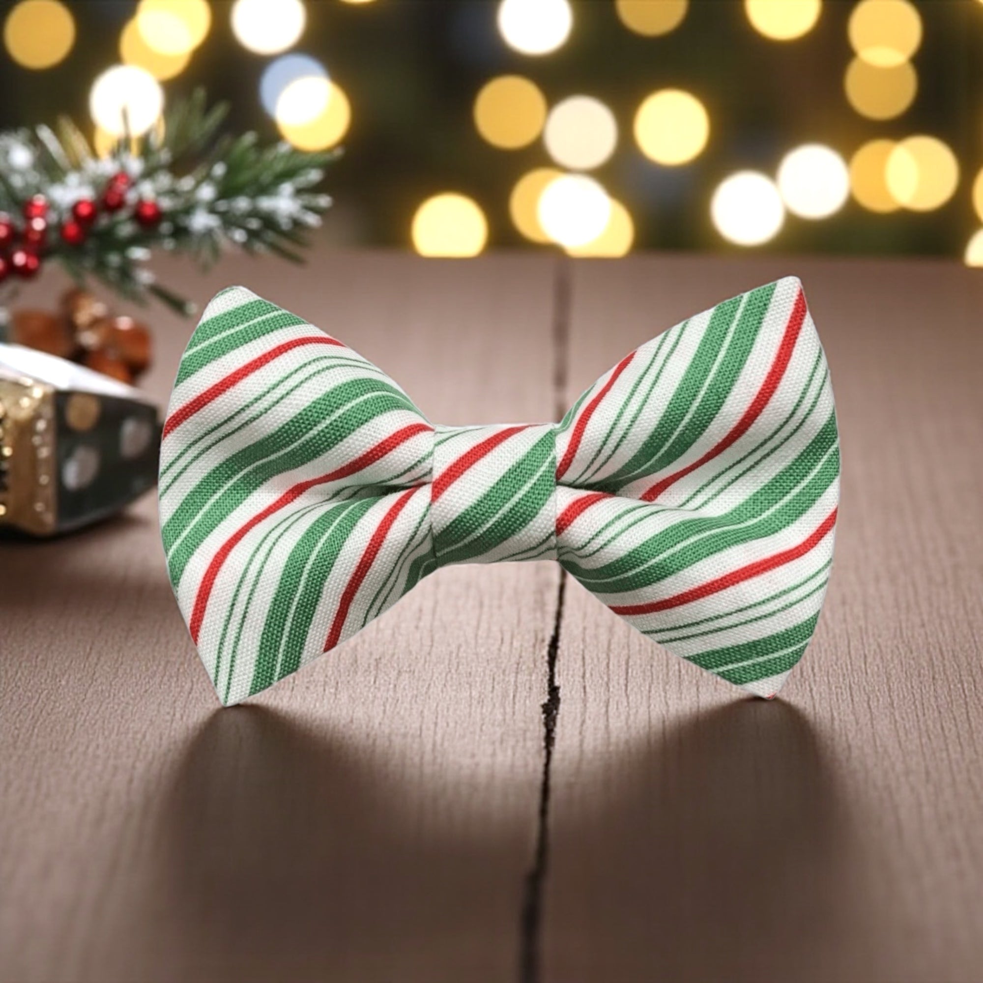 Wintergreen Christmas Hair Bow