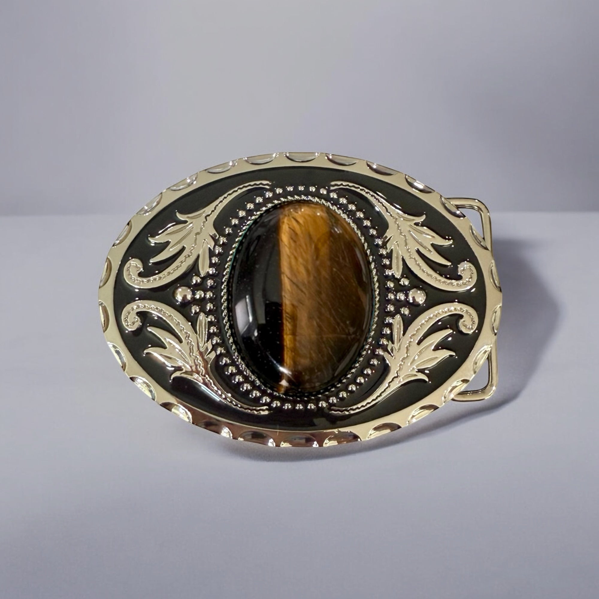 Tiger’s Eye Belt Buckle Western Accessory