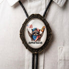 4th of July Bolo Tie- American Raccoon