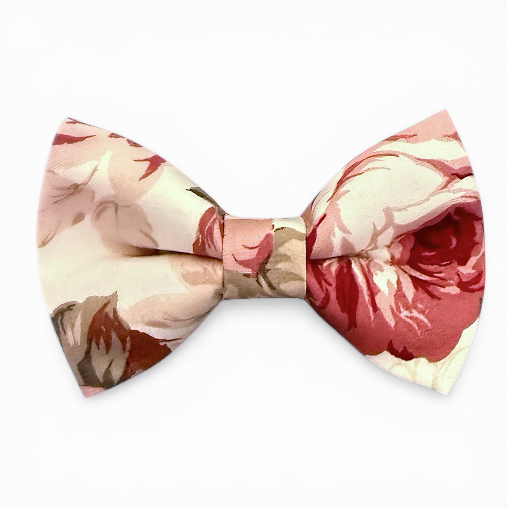 Mens Floral bow tie on a white background