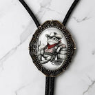 Frog Bolo Tie with Western Cowboy Toad featuring Leather Cord The Bold Bow Tie