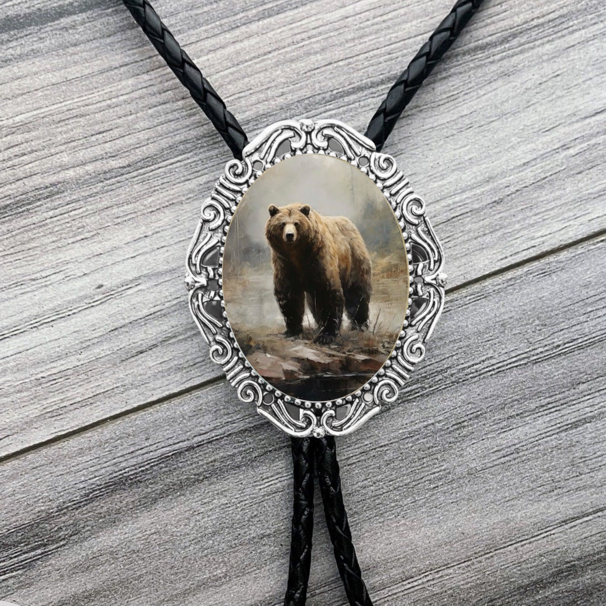 Bear Bolo Tie