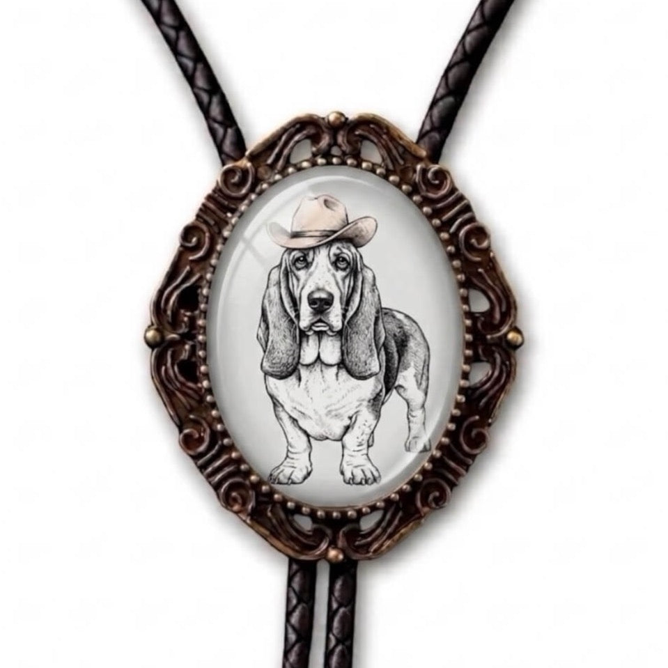 Dog bolo tie unisex handmade by The Bold Bow Tie.