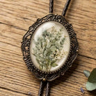 Bolo tie for men and women with flowers.