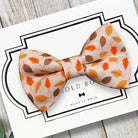 Dog Bow Tie or Cat Bow tie- Cider Autumn Leaves