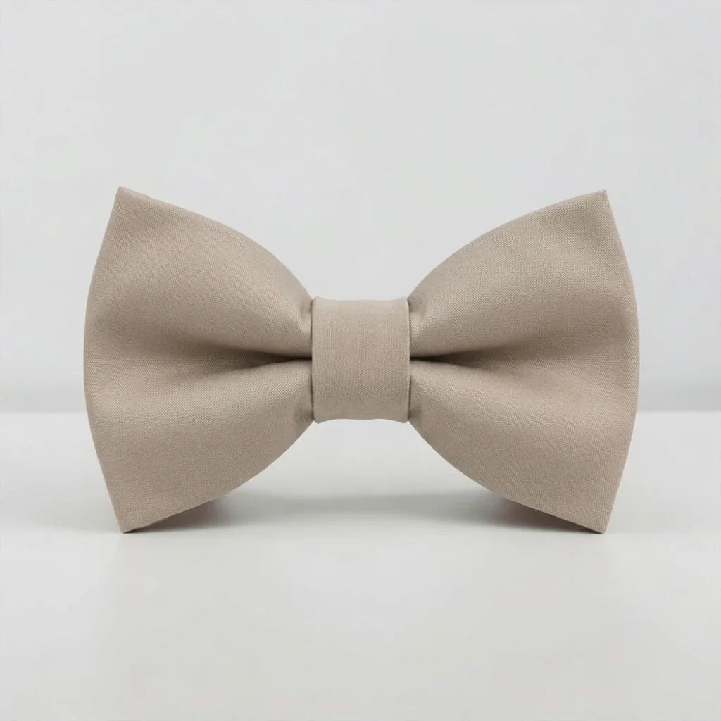 Tan bowtie for men