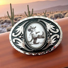 Cowboy Kitten Belt Buckle Western Accessory