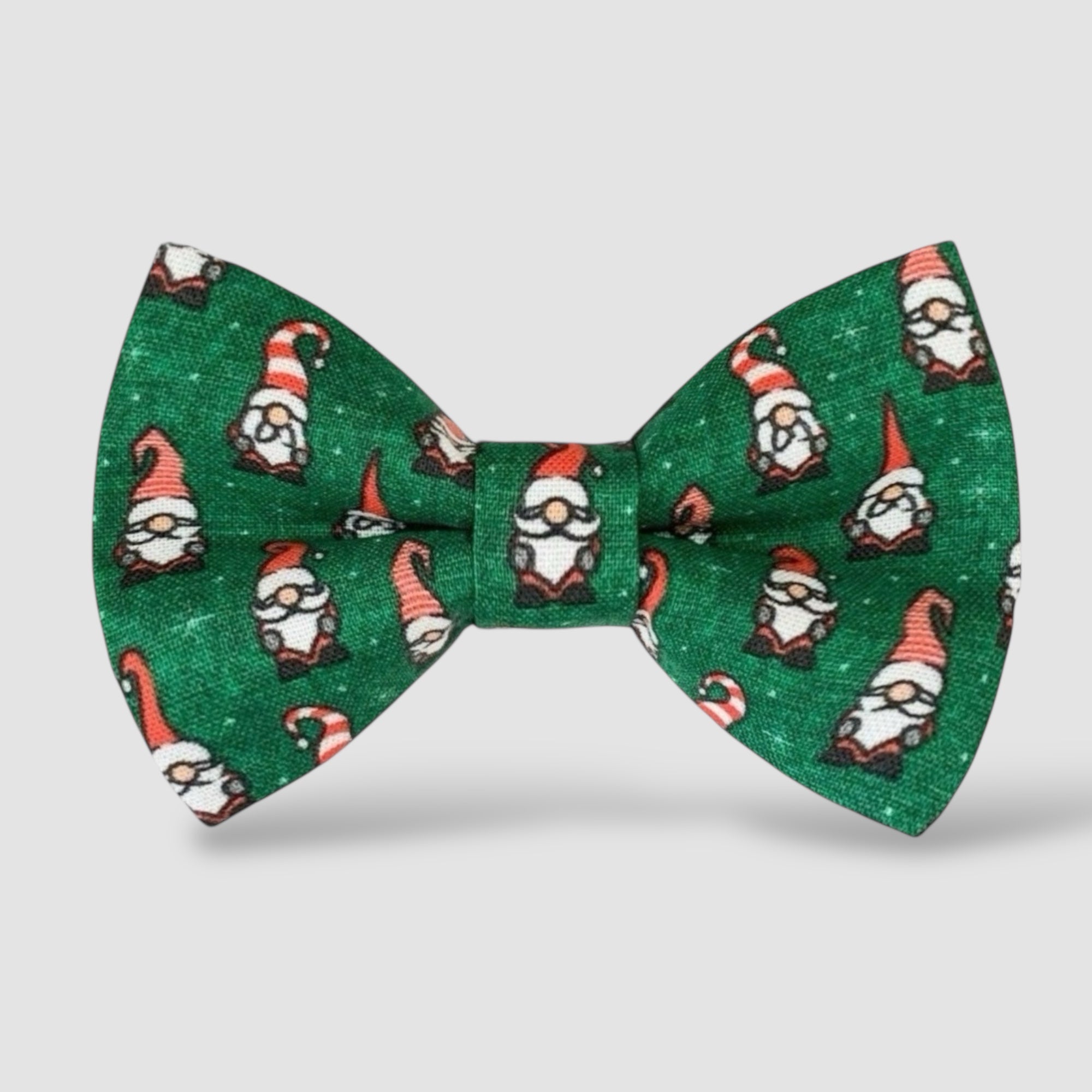 Gnome Green Christmas Hair Bow