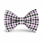 Purple and black Halloween bow tie pretied and handmade.