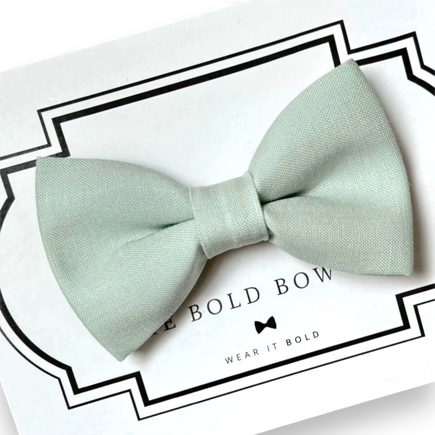 sage green dog bow tie