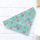 Conversation hearts Valentine dog bandana
