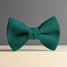 Emerald Green Bow Tie for weddings, groomsmen and ring bearers.