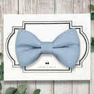 Dusty Blue Dog Bow Tie or Cat Bow Tie- Over The Collar