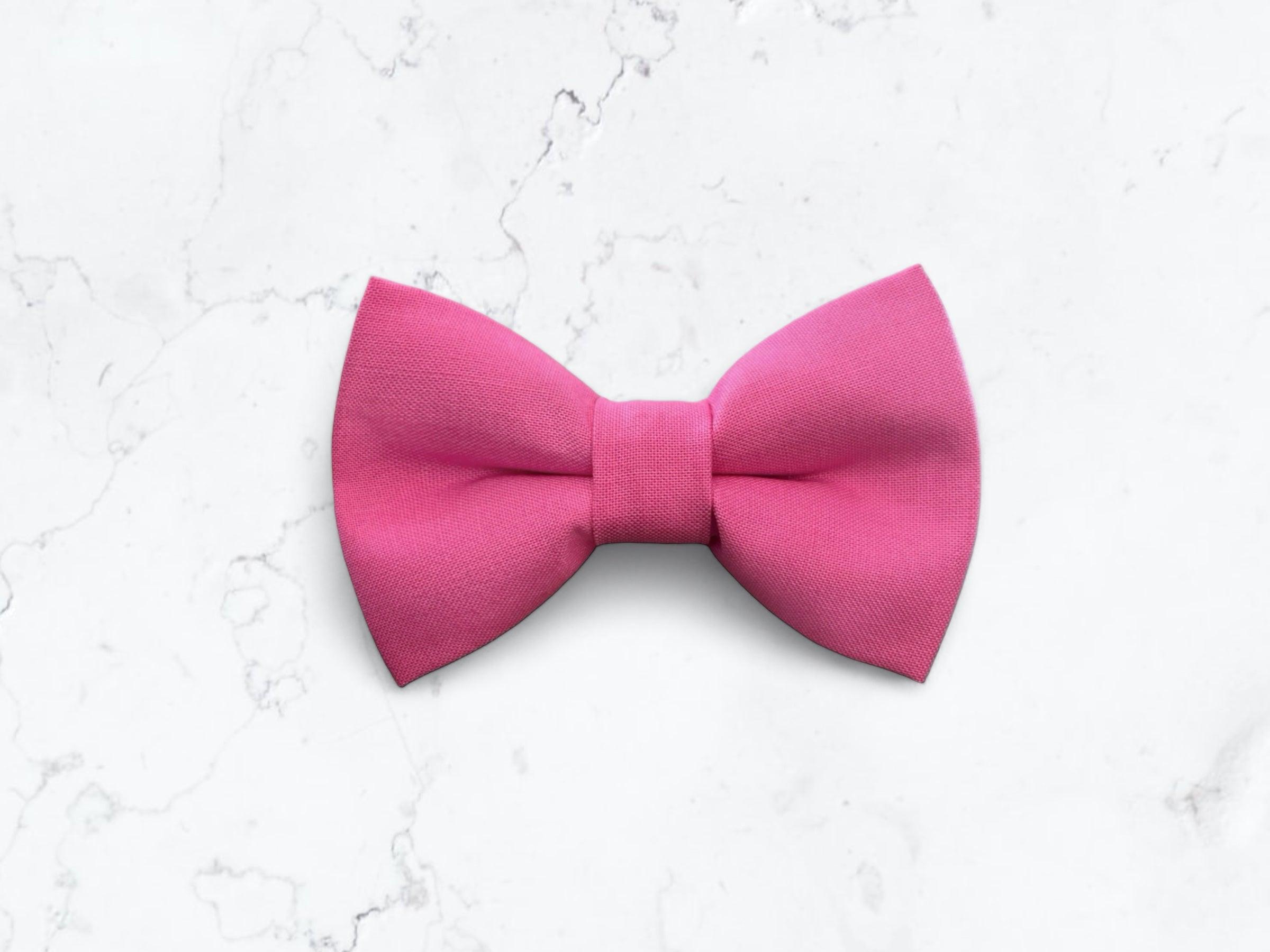 Candy Pink Bow Tie for wedding or special event.