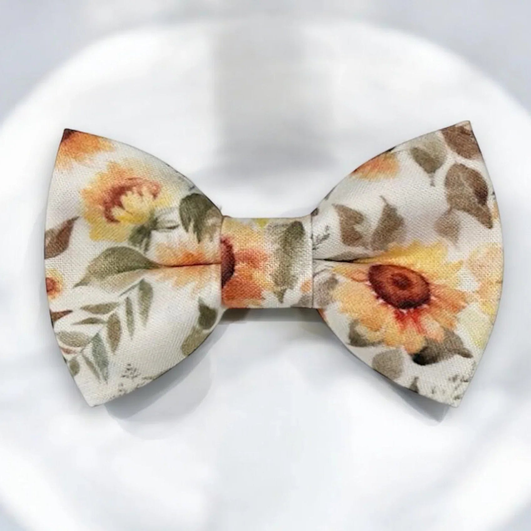 Floral bow tie with sunflowers