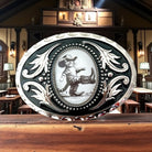 Cowboy Kitten Belt Buckle Western Accessory