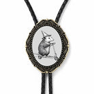 Bolo tie for men and women opossum funny bolo ties.