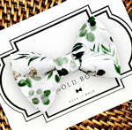 Load image into Gallery viewer, Green Sage Floral Pet Bow Tie for Dog and Cat Collar

