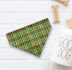 Load image into Gallery viewer, Christmas Green &amp; Red Dog Bandana
