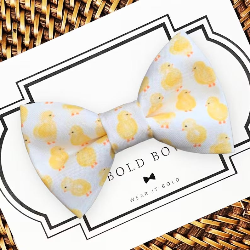 Easter Chicks Dog and Cat Collar Bow Tie