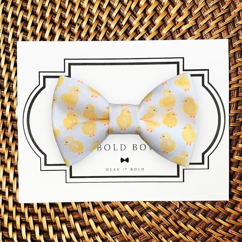 Easter Chicks Dog and Cat Collar Bow Tie