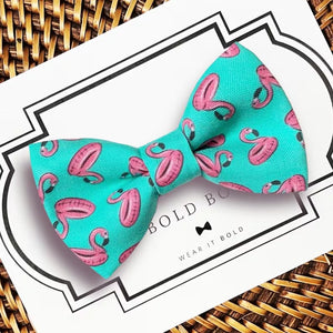 Flamingo Bow Tie for Dog and Cat Collar