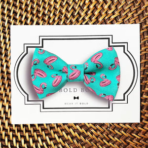 Flamingo Bow Tie for Dog and Cat Collar
