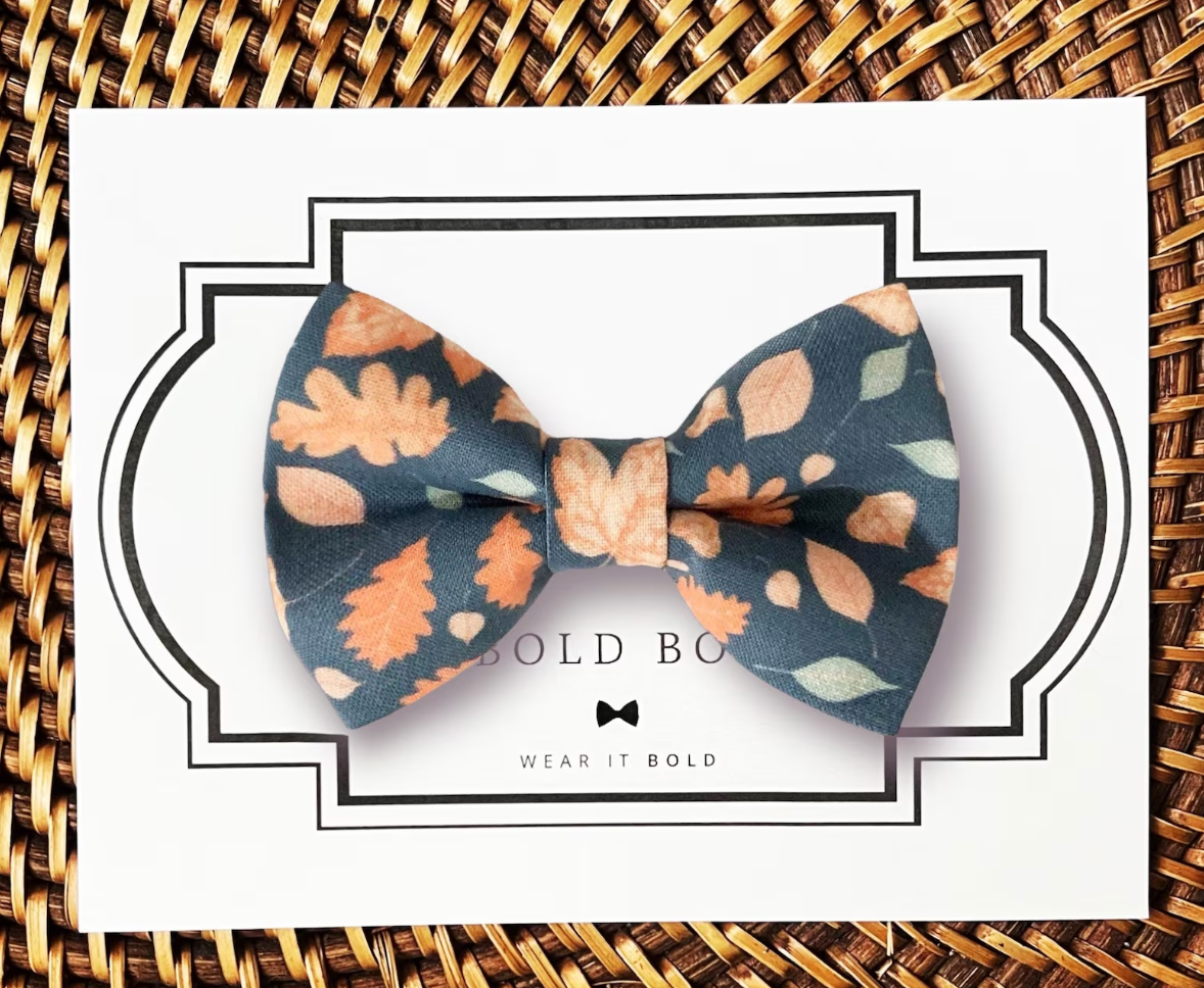 Autumn Leaves Bow Tie for Dog and Cat Collar